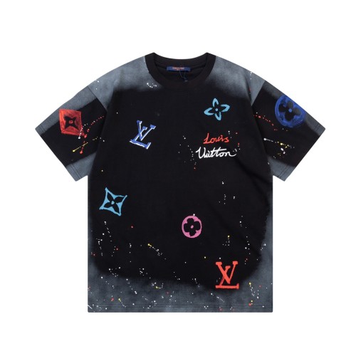 Louis Vuitton Luxury Brand Men Womens Short Sleeve T-Shirt   