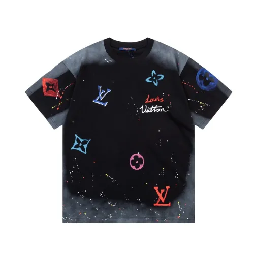 Louis Vuitton Luxury Brand Men Womens Short Sleeve T-Shirt   
