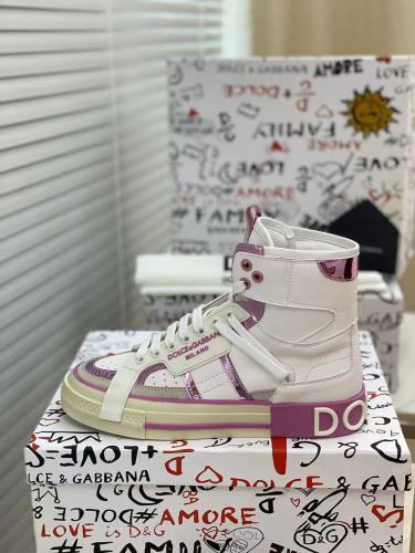 Dolce&Gabbana Men Shoes Sneakers Luxury Brand Calfskin Custom 2.Zero sneakers in Mixed Materials CS1973AQ7128S453 with Original Box  