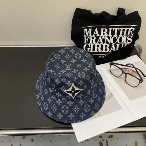 Louis Vuitton Womens Mens Cap Bucket Hat Luxury Brand with Original Box  