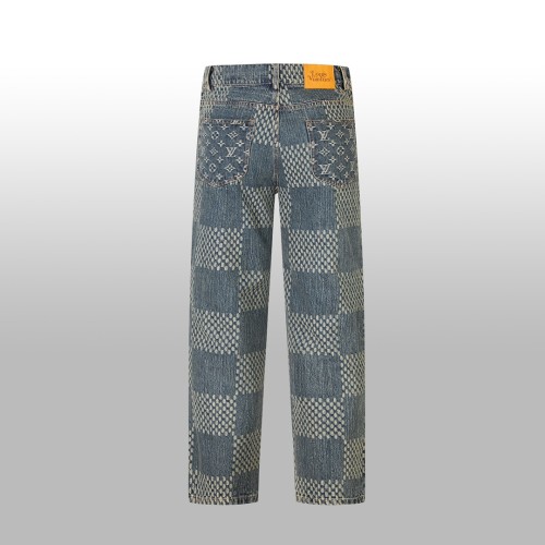 Louis Vuitton x Nigo Luxury Brand Women Mens Pant Jeans   
