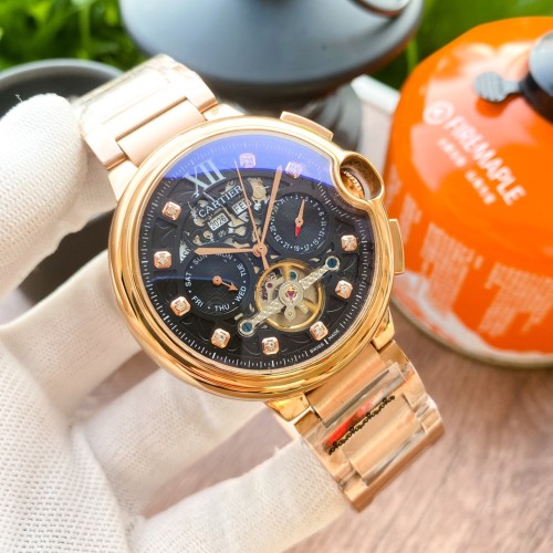Cartier Mens Watch Luxury Brand Design Fashion Type with Original Box