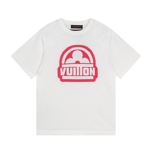 Louis Vuitton Luxury Brand Men Womens Short Sleeve T-Shirt Cotton Short-Sleeved Crewneck 1ABJ8L   