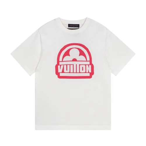 Louis Vuitton Luxury Brand Men Womens Short Sleeve T-Shirt Cotton Short-Sleeved Crewneck 1ABJ8L   