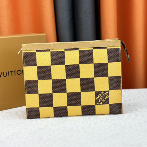 Louis Vuitton Mens Womens Bags Clutch Luxury Brand Fashion Type POCHETTE VOYAGE MM M80803 with Original Box  