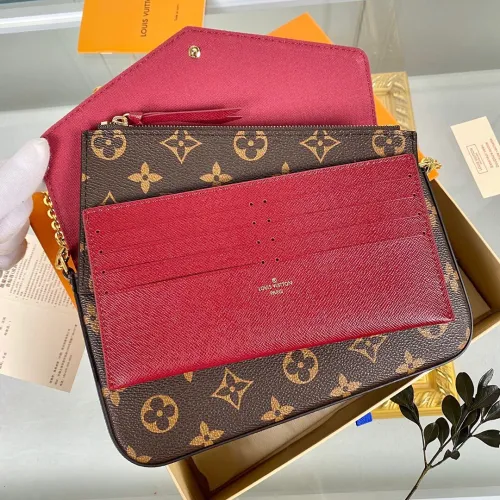 Louis Vuitton Womens Bags Shoulder Messenger Bag Luxury Brand FÉLICIE POCHETTE leather with Original Box