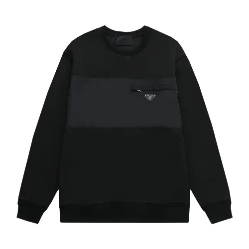Prada Women Mens Long Sleeve T Shirts Sweatshirt Luxury Brand Mens Sweatshirts   