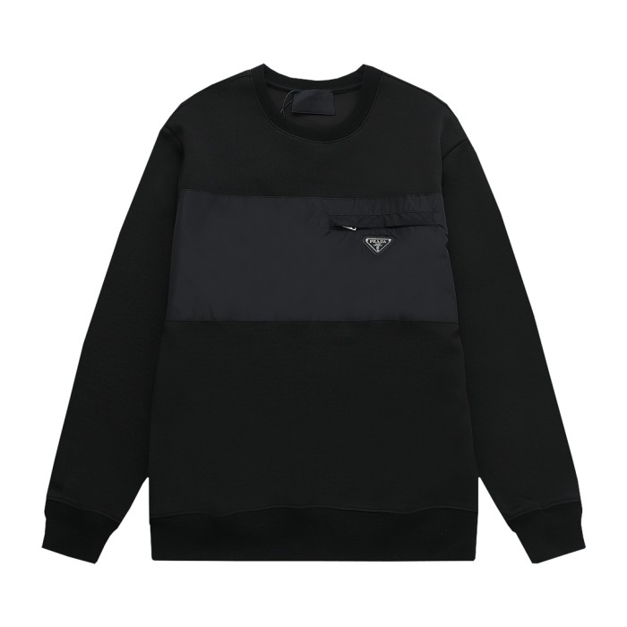 Prada Women Mens Long Sleeve T Shirts Sweatshirt Luxury Brand Mens Sweatshirts   
