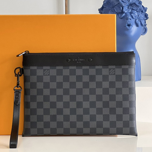 Louis Vuitton Mens Womens Unisex Bags Clutch Luxury Brand Fashion Type Pochette To-Go M81569 with Original Box