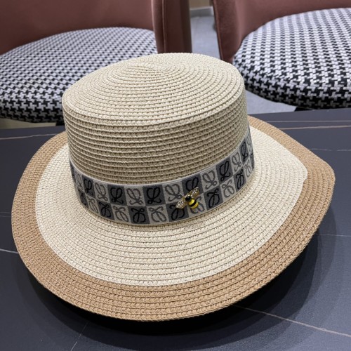 Loewe Womens Bucket Hat Luxury Brand Design Loewe Hats Straw Hat with Original Box  