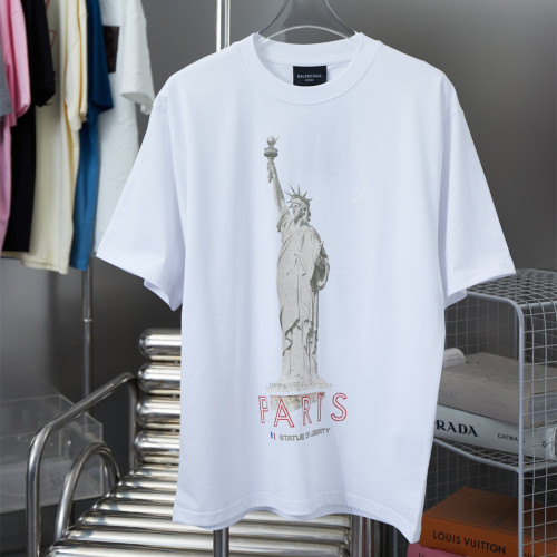 Balenciaga Luxury Brand Women Mens Short Sleeve T-Shirt   