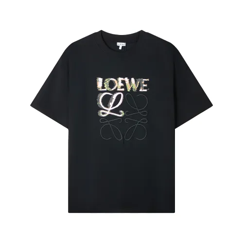 Loewe Luxury Brand Men Womens Short Sleeve T-Shirt   