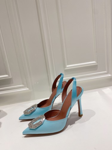 Amina Muaddi Womens Shoes Sandals Slippers Luxury Brand Fashion Pumps for Women with Original Box