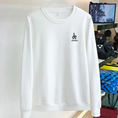 Prada Women Mens Long Sleeve T Shirts Sweatshirt Hoodies Luxury Brand Mens Sweatshirt