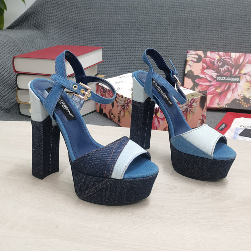 Dolce & Gabbana Womens Shoes Sandals Pumps Lurex Sandals with Original Box Heel 15cm