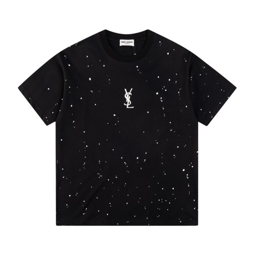 Saint Laurent YSL Luxury Brand Men Womens Short Sleeve T-Shirt   