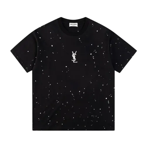 Saint Laurent YSL Luxury Brand Men Womens Short Sleeve T-Shirt   