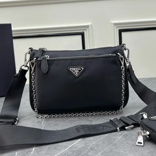 Prada Mens Womens Unisex Shoulder Bags Luxury Brand with Re-Nylon shoulder bag Original Box 1BH168_R064_F0002_V_V1T  