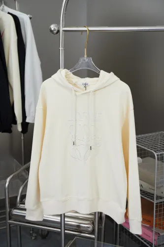 Loewe Womens Mens Hoodie Luxury Brand Mens Sweatshirts Relaxed fit hoodie in cotton   