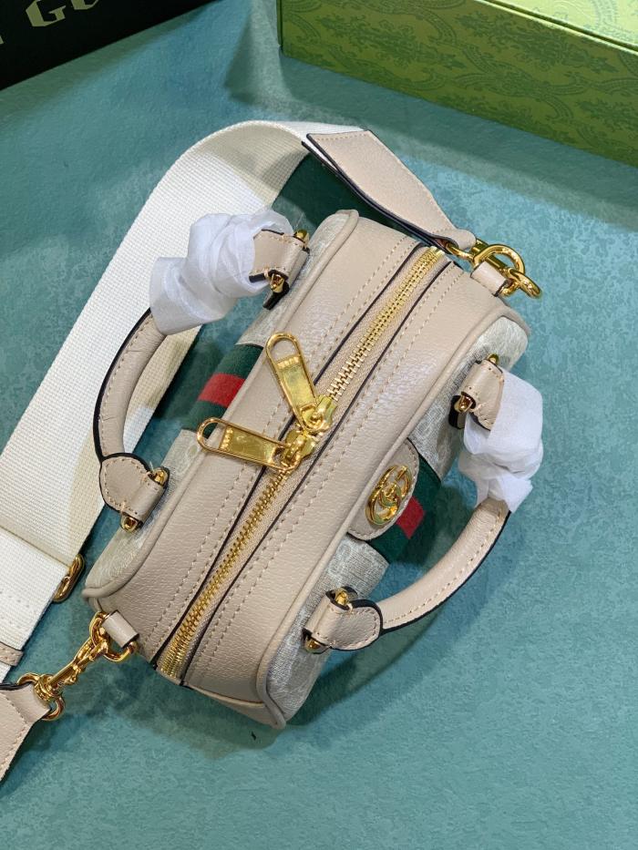 Gucci Womens Bags Shoulder HandBags Luxury Brand Gucci Ophidia mini GG top handle bag with Interlocking G with Original Box 724606 FABEX 9642