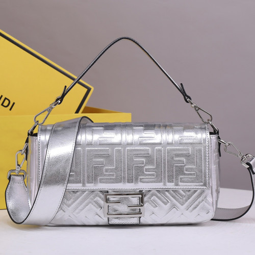 Fendi Womens Bag Shoulder Bags Luxury Brand Baguette leather bag Fashion Bags for Women with Original Box 8BR600A72VF1BZ2