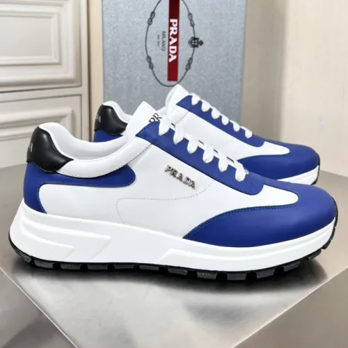 Prada Mens Shoes Casual Luxury Brand Breathable Sneakers with Original Box