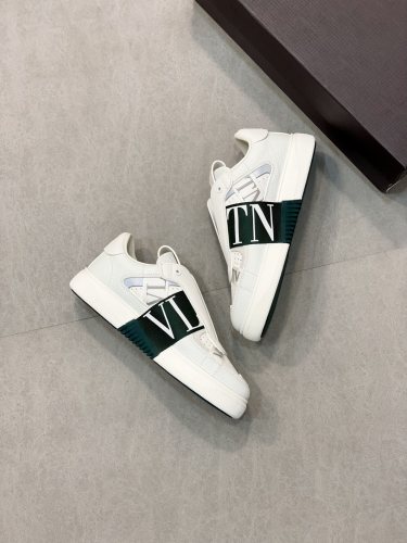 Valentino Garavani Mid-Top Calfskin VL7N Sneaker With Bands Mens Shoes Sneakers Luxury Brand with Original Box  