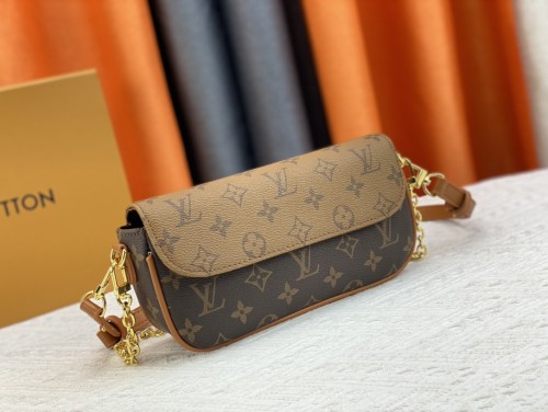 Louis Vuitton Womens Bags Messenger Shoulder Bags Luxury Brand Wallet On Chain Ivy with Original Box M81911