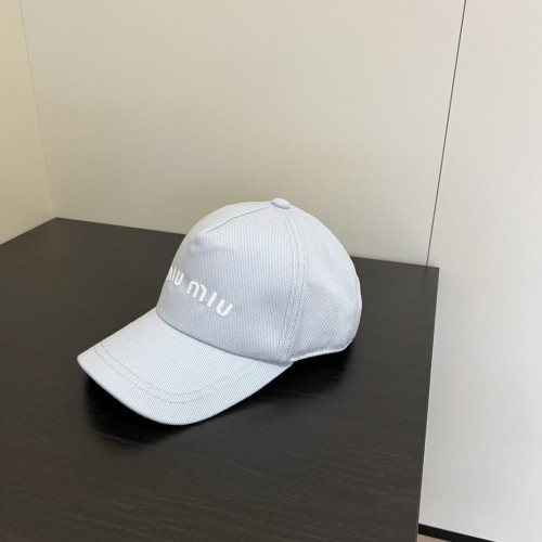 Miumiu Womens Mens Cap Baseball Hat Luxury Brand with Original Box  