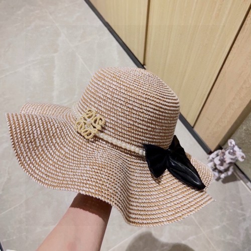 Loewe Womens Straw Hat Luxury Brand Design Loewe Hats with Original Box  
