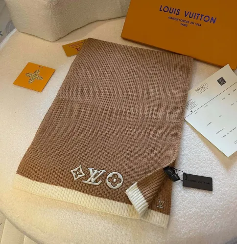 Louis Vuitton Scarves Men Womens Fashion Scarf with Original Box   