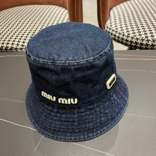 Miumiu Womens Cap Bucket Hat Luxury Brand with Original Box  