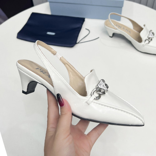 Prada Womens Shoes Sandals Casual Luxury Brand Pumps 4.5cm Heel with Original Box Whatsapp 