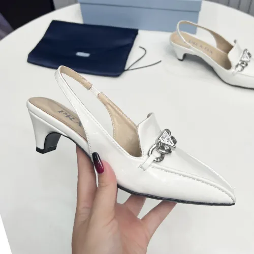 Prada Womens Shoes Sandals Casual Luxury Brand Pumps 4.5cm Heel with Original Box Whatsapp 