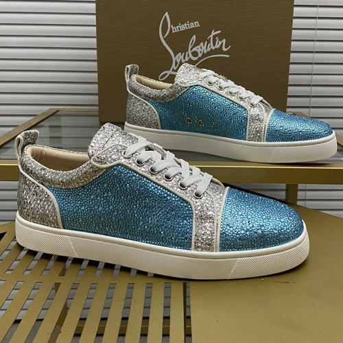 Christian Louboutin Mens Shoes Sneakers Luxury Brand Red Bottom Design Sports Footwears with Original Box