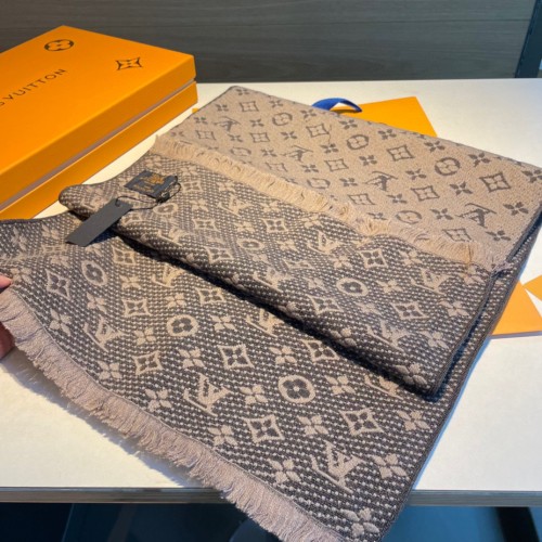 Louis Vuitton Scarves Men Womens Fashion Scarf with Original Box   