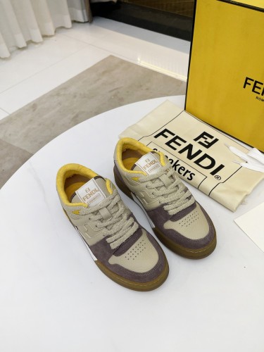 Fendi Mens Shoes Fashion Sneakers Luxury Brand Casual Fendi Trainer Sneakers Match Basse Shoes for Men with Original Box
