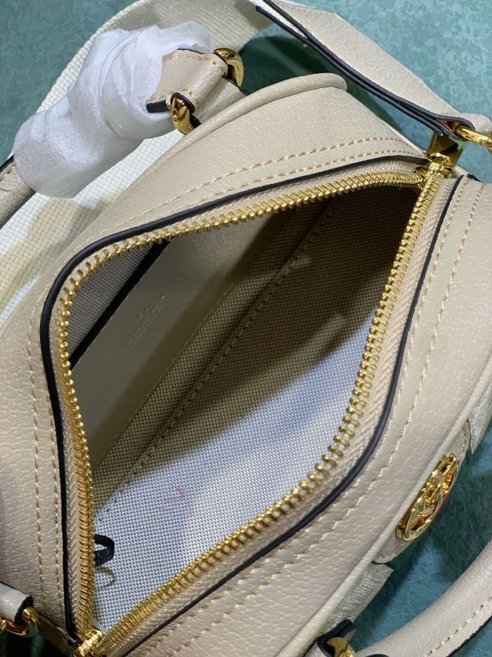 Gucci Womens Bags Shoulder HandBags Luxury Brand Gucci Ophidia mini GG top handle bag with Interlocking G with Original Box 724606 FABEX 9642