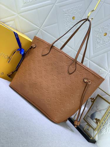 Louis Vuitton Womens Bags Handbags Luxury Brand Fashion Type NEVERFULL MM M21352 Silver Coated canvas