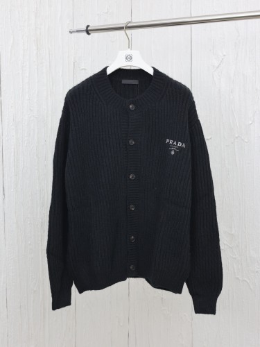 Prada Cardigan Men Womens Knit Cardigan Luxury Brand Womens Knitwear Top Quality   