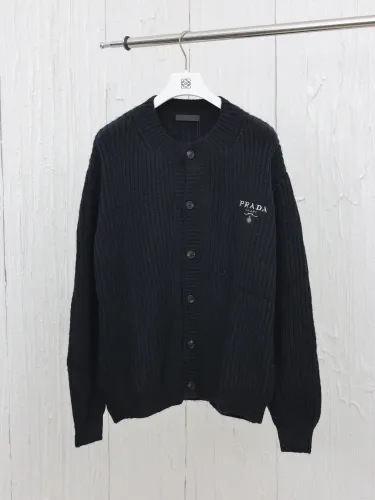 Prada Cardigan Men Womens Knit Cardigan Luxury Brand Womens Knitwear Top Quality   