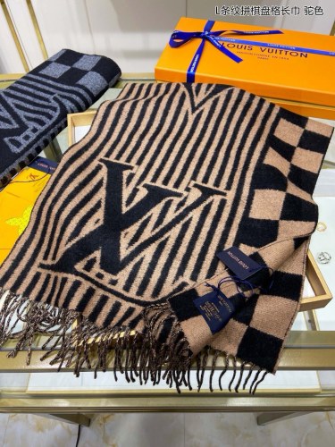 Louis Vuitton Scarves Men Womens Fashion Scarf with Original Box   
