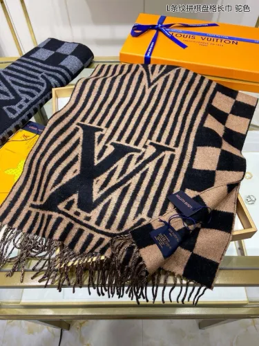 Louis Vuitton Scarves Men Womens Fashion Scarf with Original Box   