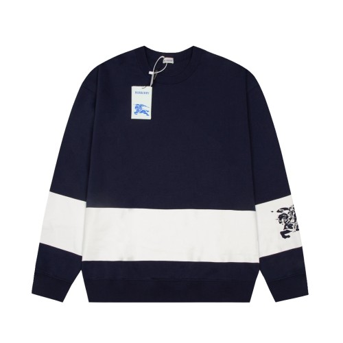 Burberry Womens Mens Sweatshirt Luxury Brand Mens EKD Stripe Cotton Sweatshirt 80926831   