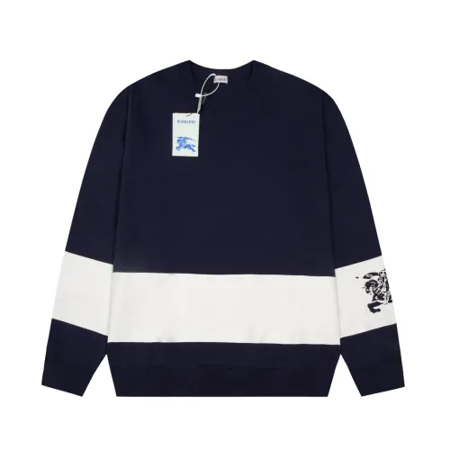 Burberry Womens Mens Sweatshirt Luxury Brand Mens EKD Stripe Cotton Sweatshirt 80926831   