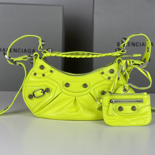 Balenciaga Le Cagole Womens Bags Luxury Brand WOMEN'S LE CAGOLE XS SHOULDER BAG IN GREEN