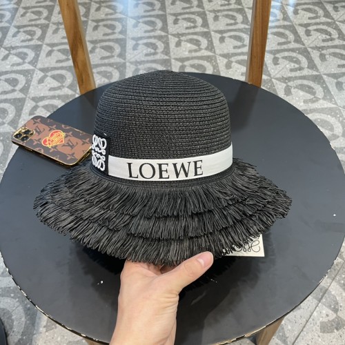 Loewe Womens Bucket Hat Luxury Brand Design Loewe Straw Hats with Original Box  