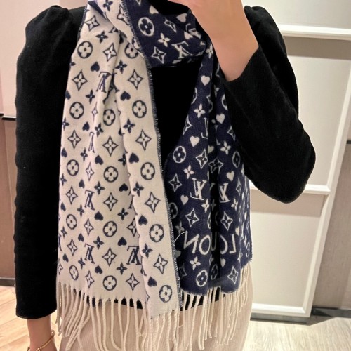 Louis Vuitton Scarves Men Womens Fashion Scarf with Original Box   