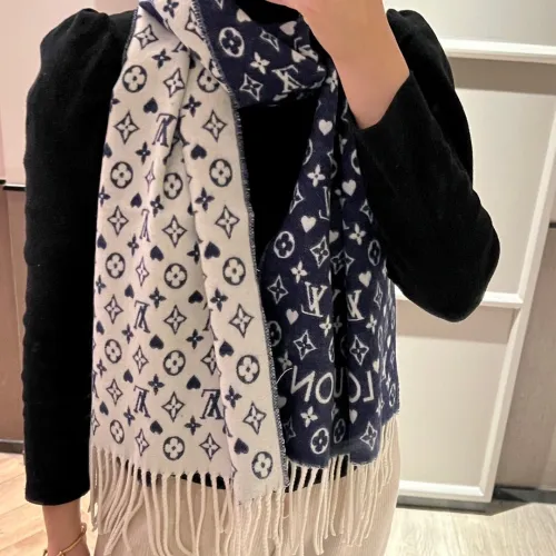 Louis Vuitton Scarves Men Womens Fashion Scarf with Original Box   