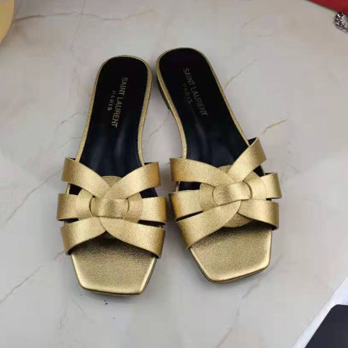 Yves Saint Laurent YSL Women Shoes Sandals Slippers Luxury Brand Genuine Leather Sole Womens Slippers with Original Box whatsapp 